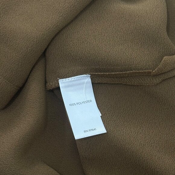 J. Jill Womens Button-Down Long Sleeve Tunic Top Size Medium Brown Relaxed Fit - Picture 7 of 13
